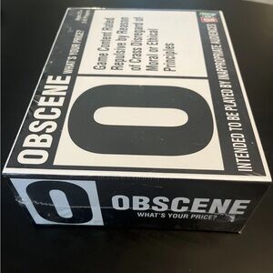 Obscene What’s Your Price? Card Game, Sealed, Brand New, Adult Game for Parties